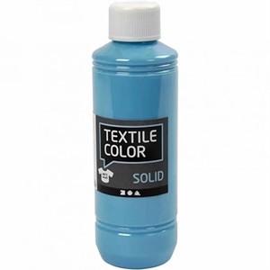Textile Solid, turkisblå, dækkende, 250 ml